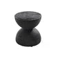 Scandinavian Round Solid Wood Top Side Table 16.5-inch Pedestal End Table