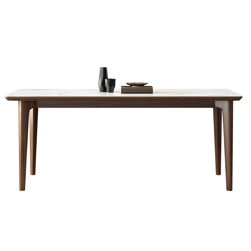 Stone Top Dining Table Kitchen Rectangle Dining Table with 4 Wood Legs Clearhalo ' dining_table' 'Dining Tables & Seating' 'Dining Tables' 'furn' 'furn_dining_table' 'Furniture' 'furniture_dining_table' 'Kitchen & Dining Furniture' 'kitchen&dining_furn' 'kitchen' 'kitchen_dining_table' 1200x1200_fdcc8f98-4a49-4475-9ac5-6447ae5dcc62