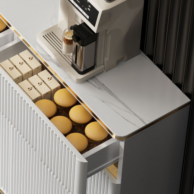 Glam Sideboard Table Stone Sideboard Cabinet with Doors for Kitchen Clearhalo 'buffet_sideboard' 'Buffets & Sideboards' 'furn' 'furn_buffet_sideboard' 'Furniture' 'Kitchen & Dining Furniture' 1200x1200_fdcd0046-e58f-47a2-ab95-e8be38ba6e8b