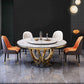 Metal Modern Round Indoor Table Sintered Stone Table for Kitchen and Dining Room Clearhalo ' dining_table' 'Dining Tables & Seating' 'Dining Tables' 'furn' 'furn_dining_table' 'Furniture' 'furniture_dining_table' 'Kitchen & Dining Furniture' 'kitchen&dining_furn' 'kitchen' 'kitchen_dining_table' 1200x1200_fdce18fd-1255-4869-8bb1-201525f56486