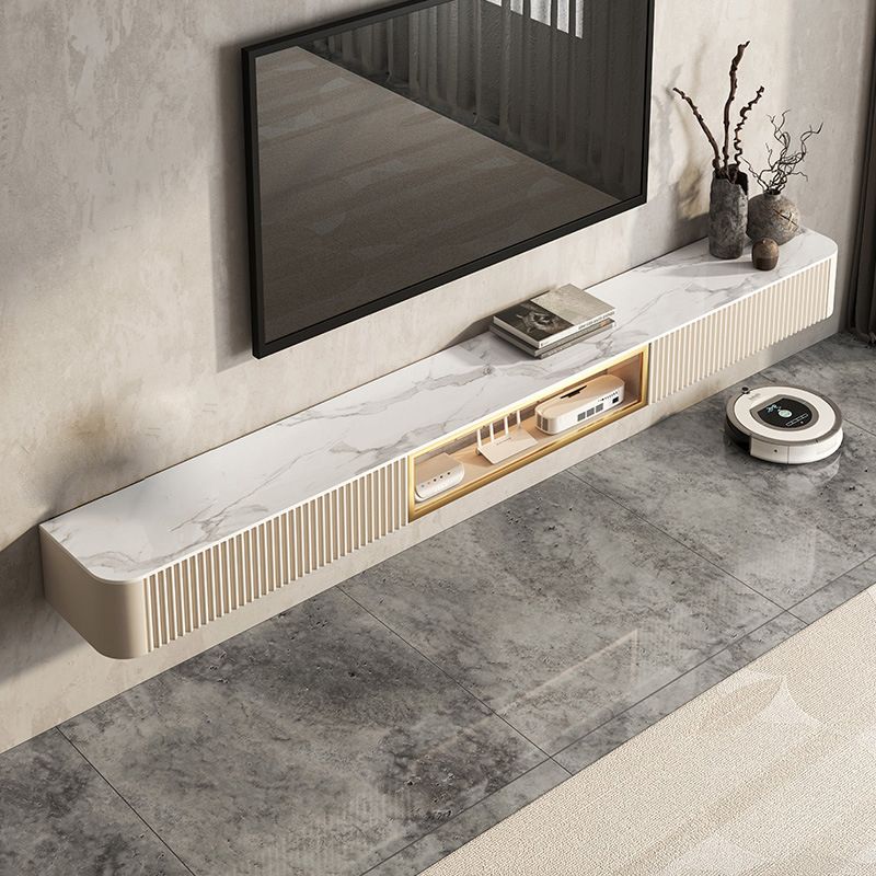 Glam Stone TV Stand Console Wall-mounted TV Media Stand with Drawers for Living Room Clearhalo 'furn' 'furn_tv_stands_entertainment_centers' 'Furniture' 'Living Room Furniture' 'TV Stands & Entertainment Centers' 'TV Stands & Media Storage Furniture' 'tv_stands_entertainment_centers' 1200x1200_fdcf95ec-ac0e-4576-950a-248c879237b9