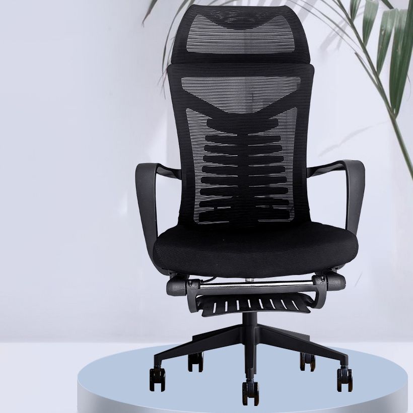 Swivel hoofdsteun bureaustoel verstelbare stoelhoogte stoel met voetsteun