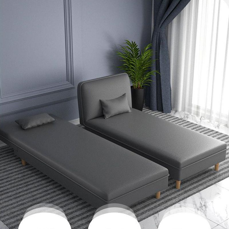 Modern Reclining Armless Chaise Fabric/Faux Leather Accent Chair Clearhalo 'Chairs & Seating' 'Chaise Lounge' 'chaise_lounge' 'furn' 'furn_chaise_lounge' 'Furniture' 'Living Room Furniture' 1200x1200_fdd25de3-ae8b-4ae8-96e3-d2aebde91742