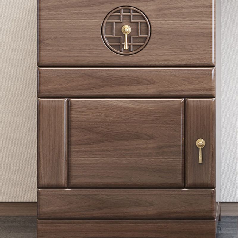 Tradities met lade bruine spiegel slaapkamer met ontlasting make-up ijdelheid