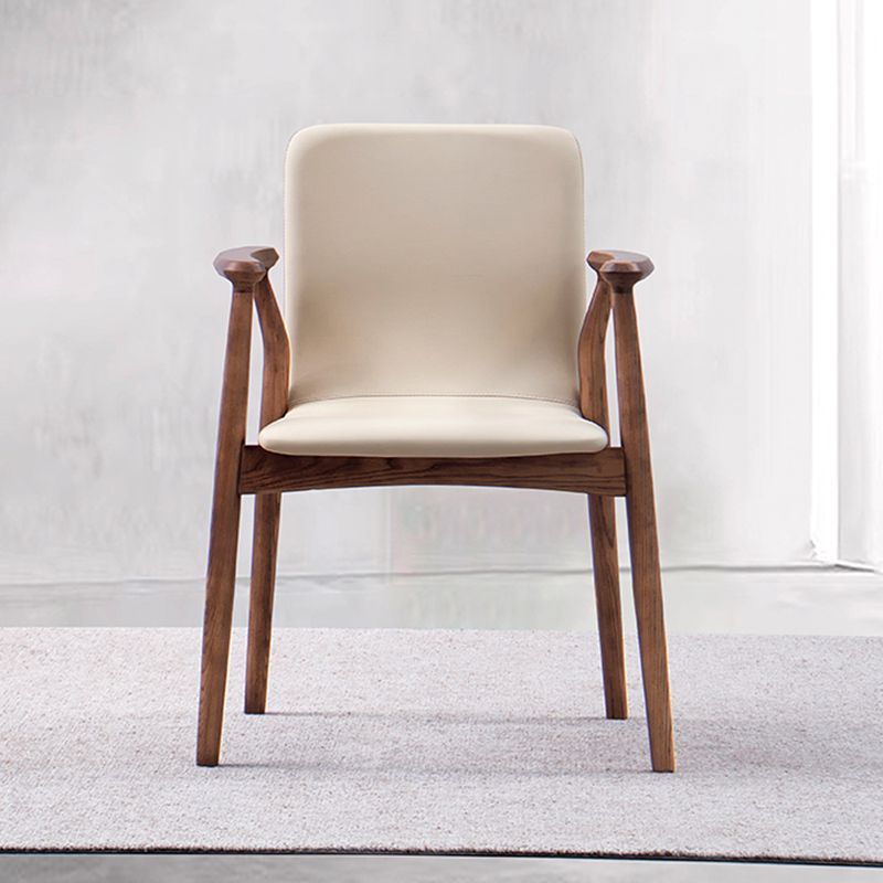 Contemporary Solid Wood Dining Chair Upholstered Arm Chair Home Clearhalo 'Dining Chairs' 'Dining Tables & Seating' 'dining_chair' 'furn' 'furn_dining_chair' 'Furniture' 'Kitchen & Dining Furniture' 1200x1200_fdd2a297-197d-44e1-adf3-d47dc6c8a81e