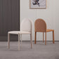 Minimalist Style Solid Back Armless Dining Chairs Leather Dining Chairs for Home