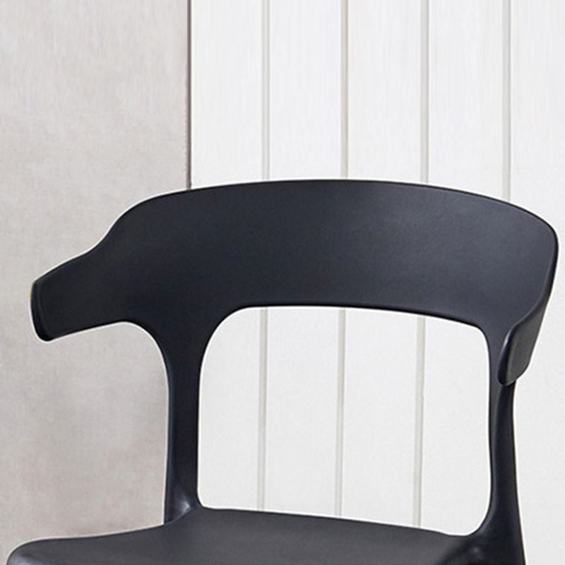 Chaises de salle à manger à dos ouvert empilables