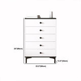 Cassetta di stoccaggio in legno con finitura con finitura opaca contemporanea con piedi in metallo