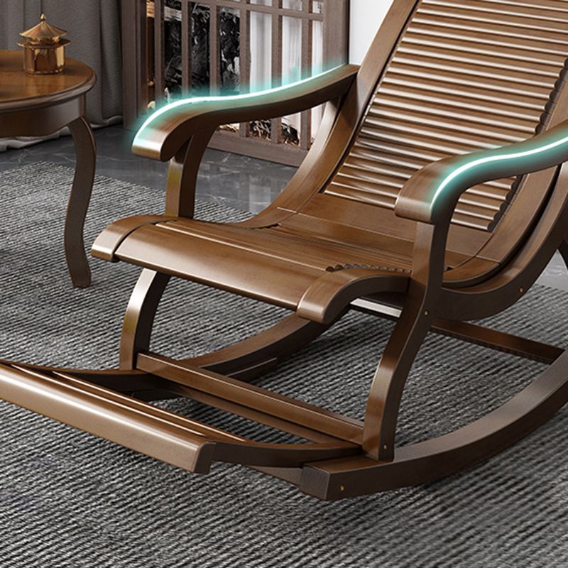 Mid-Century Modern Recliner Chair Solid Wood Recliner Chair for Living Room Clearhalo 'Chairs & Seating' 'furn' 'furn_rocking_chairs' 'Furniture' 'Living Room Furniture' 'Rocking Chairs' 'rocking_chairs' 1200x1200_fdd82d93-e451-4879-87ed-a79681d7e7ce