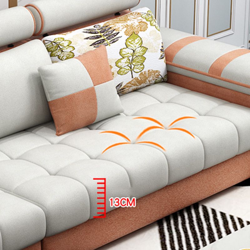 Section des meubles en coton contemporain et en faux cuir