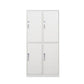 Steel White Storage Cabinet with Hinged Door Modern Cabinet for Bathroom