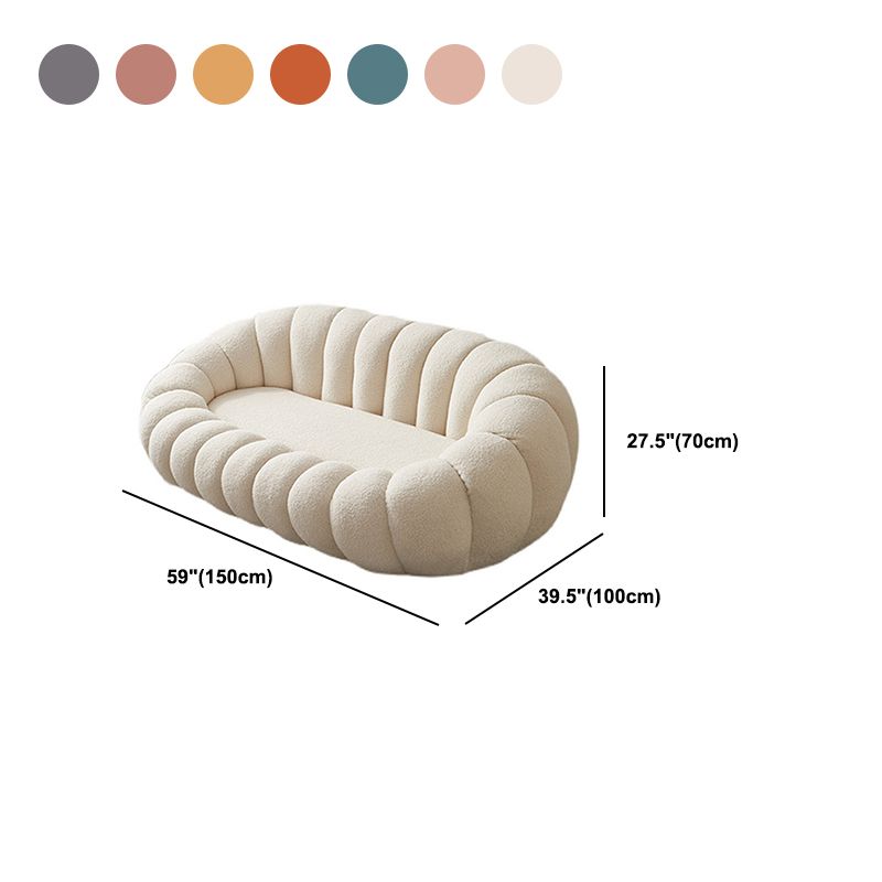 Sofá de brazo inclinado de 2/3 plazas moderna 39.37 "D Sofá de almohada cosida
