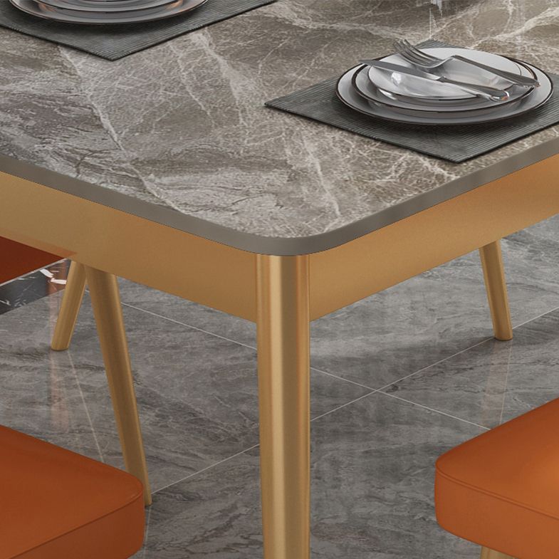 1/2/7 Pcs Metal Glam Dining Room Set with Rectangle Table Dinette Set Clearhalo 'Dining Room Sets' 'Dining Tables & Seating' 'dining_room_set' 'Furniture' 'furniture_dining_room_set' 'Kitchen & Dining Furniture' 'kitchen&dining_furn' 'kitchen' 1200x1200_fdda9c49-ddf3-4535-8068-3acfbdaddbcc