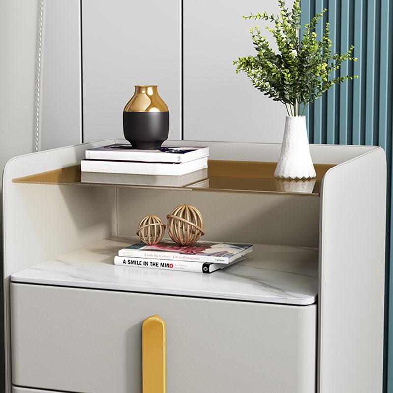 Comodino contemporaneo comodino in legno massiccio per camera da letto