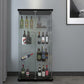Contemporary Tempered Glass Curio Cabinet Glass Doors Display Cabinet for Bedroom Clearhalo 'Display & China Cabinets' 'display_china_cabinets' 'furn' 'furn_display_china_cabinets' 'Furniture' 'Kitchen & Dining Furniture' 1200x1200_fddc2a83-c945-40f2-b90e-0860bb4eef30