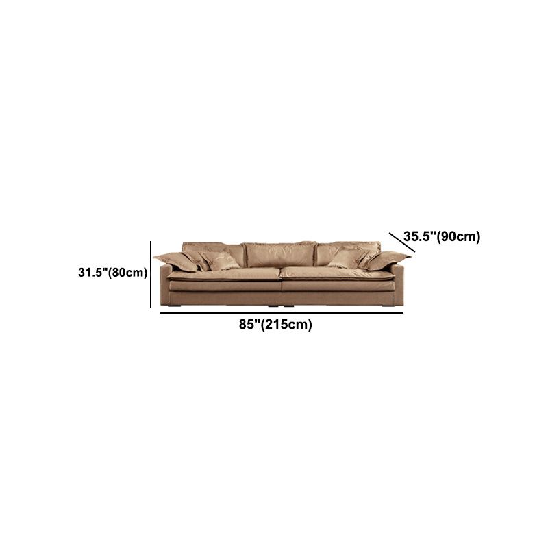 Faux Ledersofa 35.43 "D x 31,49" H Square Arm Sofa für Wohnzimmer