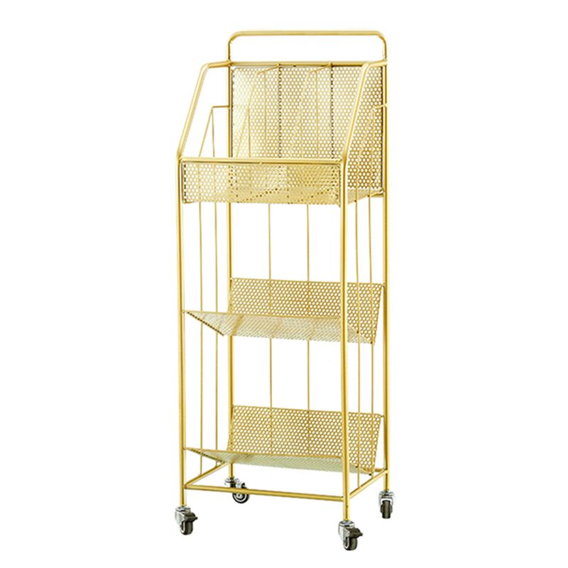 Glam Antique Finish Bookshelf Metal Etagere Shelf Bookcase with Shelves Clearhalo 'Bookcases' 'furn' 'furn_bookcases' 'Furniture' 'Office Furniture' 1200x1200_fdde64e4-d219-4932-8d18-1d8bd1213907