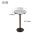 Industrial Metal Bar Table Faux Marble 23.6" Round Top Indoor Bistro Table Clearhalo 'Bar Furniture' 'Bar Tables' 'bar_tables' 'furn' 'furn_bar_tables' 'Furniture' 'furniture_bar_tables' 'Kitchen & Dining Furniture' 'kitchen&dining_furn' 'kitchen' 1200x1200_fddf7894-d116-4f6d-8991-94e854d8e814