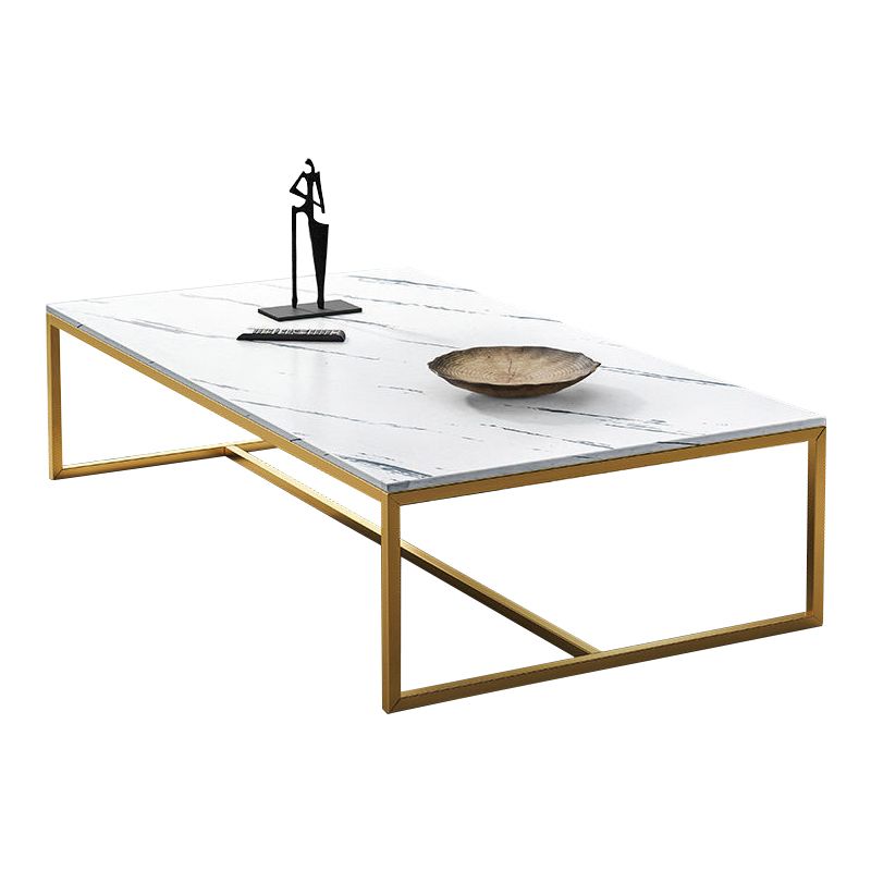 Modern Steel Trestle Base Rectangular Wood Table Top Coffee Table Clearhalo 'Coffee & Accent Tables' 'Coffee Tables' 'coffee_tables' 'furn' 'furn_coffee_tables' 'Furniture' 'furniture_coffee_tables' 'Living Room Furniture' 1200x1200_fde11dee-93f9-4428-b0ba-27ccd959009d