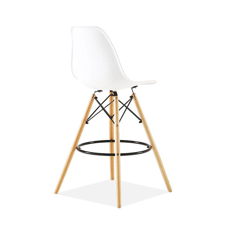 Modern Living Room Counter Stool Colorful Simple Stool with Wood Base Clearhalo 'Bar Furniture' 'Bar Stools' 'bar_stools' 'furniture_bar_stools' 'Kitchen & Dining Furniture' 'kitchen&dining_furn' 'kitchen' 'kitchen_furn' Furniture' 1200x1200_fde171f0-cc10-4181-8eef-7533049fae57