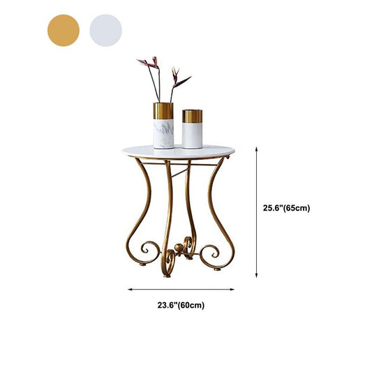 Iron Geometric Coffee Table Round Modern Minimalist Coffee Table