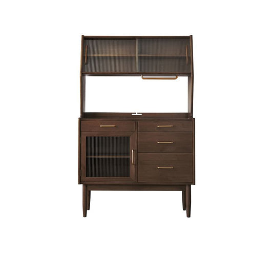 Modern Sideboard Pine Solid Wood Sliding Doors Buffet Table with 4 Drawers and 3 Doors Clearhalo 'buffet_sideboard' 'Buffets & Sideboards' 'furn' 'furn_buffet_sideboard' 'Furniture' 'Kitchen & Dining Furniture' 1200x1200_fde44394-bb13-490e-a059-12a2ed2310e1