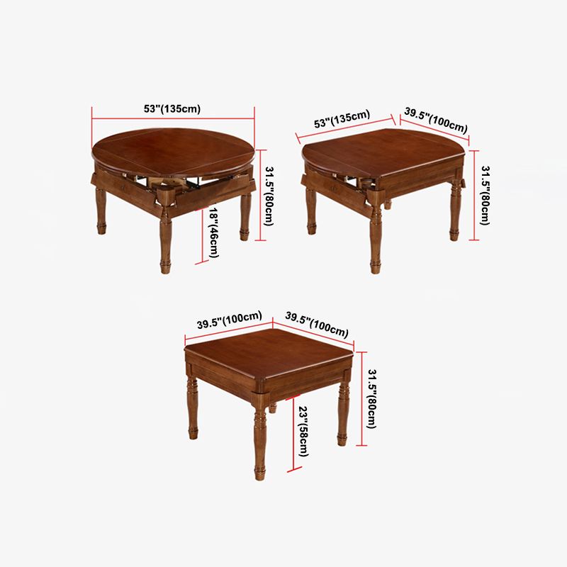 Mid-Century Modern Dining Table Solid Wood Drop-Leaf Table for Home Use Clearhalo ' dining_table' 'Dining Tables & Seating' 'Dining Tables' 'furn' 'furn_dining_table' 'Furniture' 'furniture_dining_table' 'Kitchen & Dining Furniture' 'kitchen&dining_furn' 'kitchen' 'kitchen_dining_table' 1200x1200_fde5eb64-1042-4c58-aa55-8264868a2349