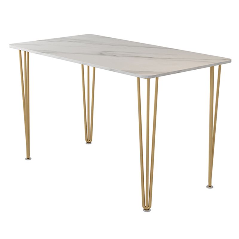 Home Hairpin Base Writing Desk Glam Style Stone Writing Desk Clearhalo 'furn' 'furn_office_desk' 'Furniture' 'furniture_office_desk' 'Office Desks' 'Office Furniture' 'office_desk' 1200x1200_fde7f61a-81f5-4326-98dc-e84a726400b6