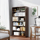 Closed Back Modern Style Bookshelf Wood Bookcase for Home Office