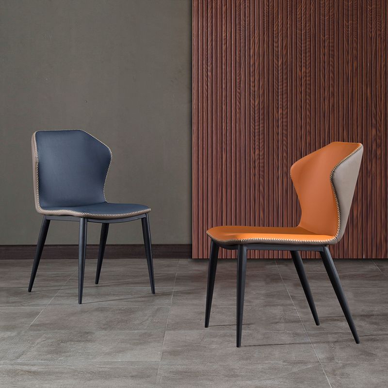 Home Armless Dining Chairs Upholstered Side Chairs with Metal Legs (Set of 2) Clearhalo ' kitchen&dining_furn' 'Dining Chairs' 'Dining Tables & Seating' 'dining_chair' 'furn' 'furn_dining_chair' 'Furniture' 'furniture_dining_chair' 'Kitchen & Dining Furniture' 'kitchen' 1200x1200_fdec35a5-ae21-422b-add8-ca86a17d6132