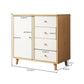 Contemporary Rectangle Storage Cabinet with Drawer Wooden Accent Cabinet