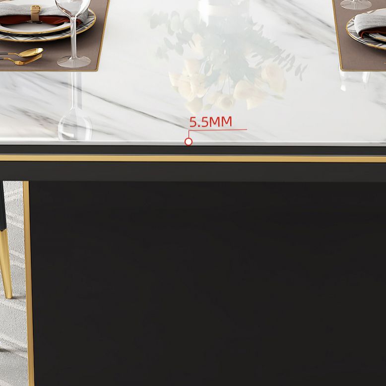 Traditional Luxury Dining Table Rectangle Sintered Stone Double Pedestal Table with Black Base Clearhalo ' dining_table' 'Dining Tables & Seating' 'Dining Tables' 'furn' 'furn_dining_table' 'Furniture' 'furniture_dining_table' 'Kitchen & Dining Furniture' 'kitchen&dining_furn' 'kitchen' 'kitchen_dining_table' 1200x1200_fdece599-196b-456e-b1b1-4d60234632dd