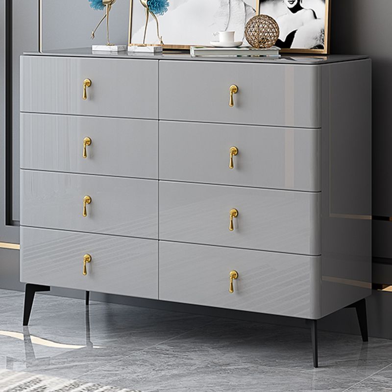 Contemporary 34.65'"/41.73" Tall Wooden Chest, Rectangle Accent Chest with Drawers Clearhalo 'Cabinets & Chests' 'cabinets_chests' 'furn' 'furn_cabinets_chests' 'Furniture' 'Living Room Furniture' 1200x1200_fdee6284-1207-41b6-921e-ad8e1a341b03