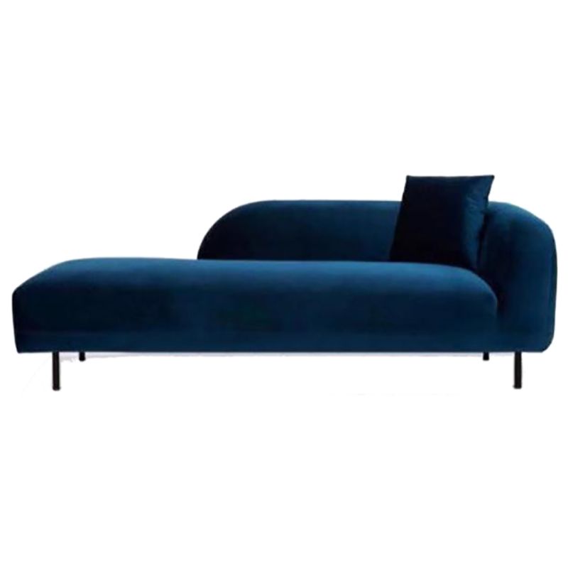 Modern Living Room Velvet Chaise Upholstered Chaise Lounge with Wooden Base Clearhalo 'Chairs & Seating' 'Chaise Lounge' 'chaise_lounge' 'furn' 'furn_chaise_lounge' 'Furniture' 'Living Room Furniture' 1200x1200_fdf0e524-64fe-41e4-86dc-7408b8304dc6