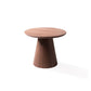 Round Solid Wood Coffee Table Pedestal Coffee Cocktail Table