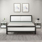 Contemporary Metal Bed with Slat Headboard Rectangular Adjustable Bed Clearhalo 'Bedroom Furniture' 'Beds' 'furn' 'furn_beds' 'Furniture' 1200x1200_fdf20942-a44e-4a5a-972a-803577db7c37