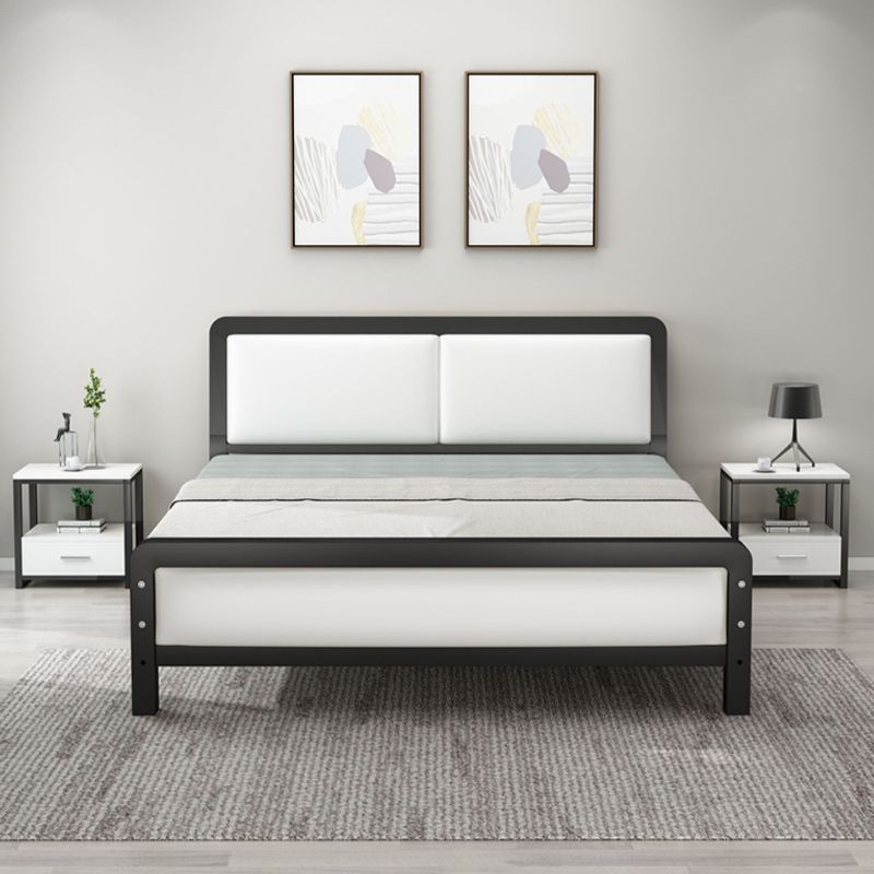 Contemporary Metal Bed with Slat Headboard Rectangular Adjustable Bed Clearhalo 'Bedroom Furniture' 'Beds' 'furn' 'furn_beds' 'Furniture' 1200x1200_fdf20942-a44e-4a5a-972a-803577db7c37