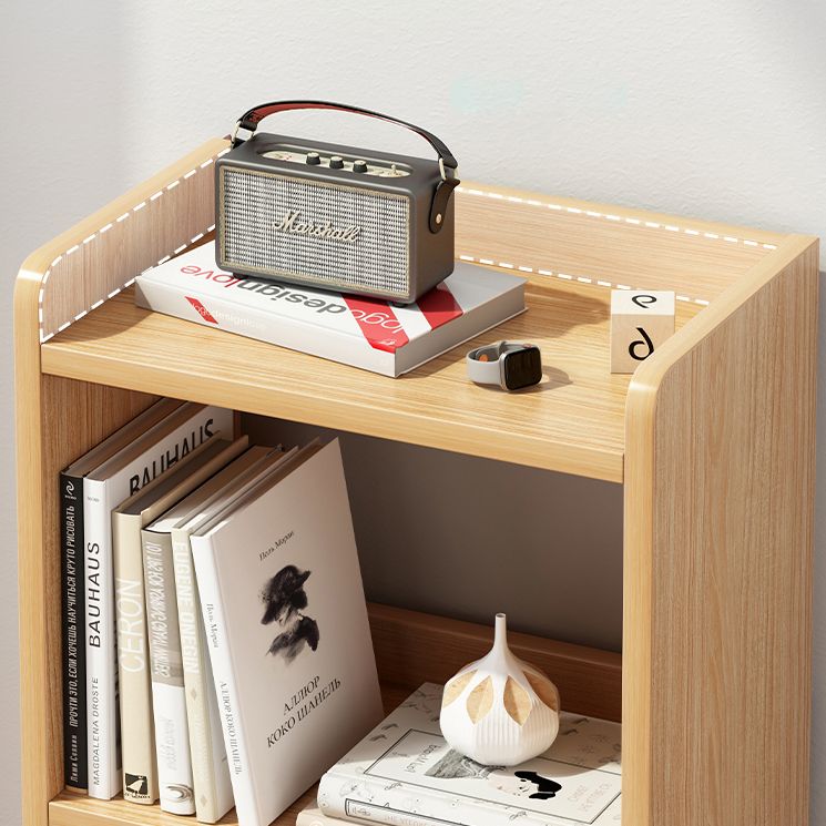 9.44" Wide Home Standard Bookshelf Modern Wood Movable Shelf