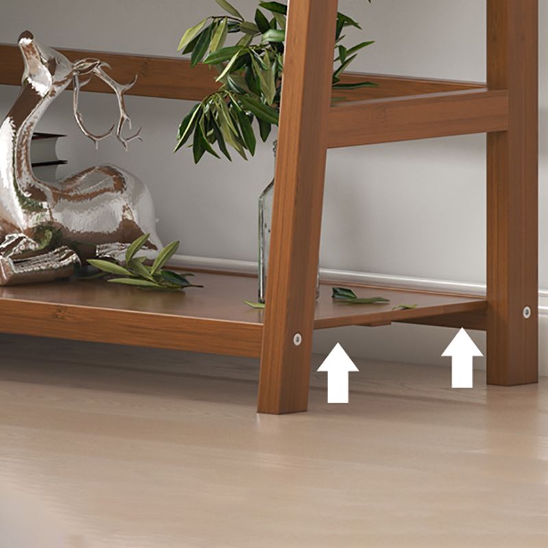 Modern Open Back Ladder boekenplank Engineered houten boekenkast met planken