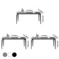 Contemporary Rectangle Dining Table Sintered Stone Dining Table with 4 Black Legs Clearhalo ' dining_table' 'Dining Tables & Seating' 'Dining Tables' 'furn' 'furn_dining_table' 'Furniture' 'furniture_dining_table' 'Kitchen & Dining Furniture' 'kitchen&dining_furn' 'kitchen' 'kitchen_dining_table' 1200x1200_fdf4c2d7-d501-4b54-836e-f5d195288115