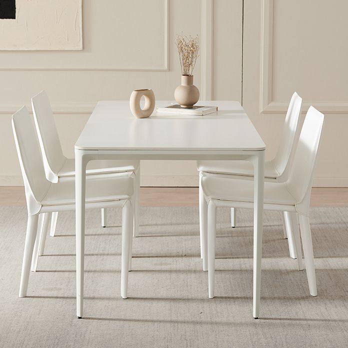 Glam 1/2/5 pezzi mobili da pranzo in pietra sinterizzata in bianco