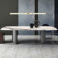 Simplicity Rectangle Dining Room Table Sintered Stone Table with Double Pedestal Clearhalo ' dining_table' 'Dining Tables & Seating' 'Dining Tables' 'furn' 'furn_dining_table' 'Furniture' 'furniture_dining_table' 'Kitchen & Dining Furniture' 'kitchen&dining_furn' 'kitchen' 'kitchen_dining_table' 1200x1200_fdf84826-bca6-4955-9917-5565e734f009