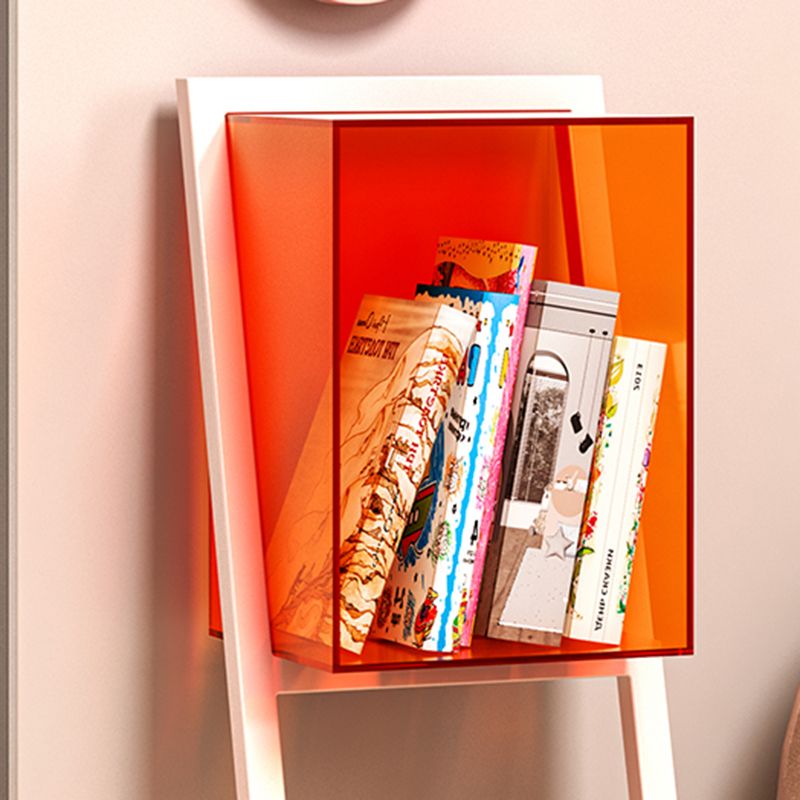Contemporary Geometric Bookshelf Acrylic Bookshelf,11.8"L x 9.4"W x 35.4"H Clearhalo 'Bookcases' 'furn' 'furn_bookcases' 'Furniture' 'furniture_bookcases' 'kitchen' 'kitchen_bookcases' 'Living Room Furniture' 'Office Furniture' 1200x1200_fdf97614-5a40-4d56-bfce-6a56fb600341