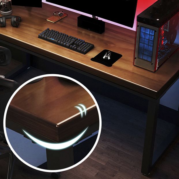 Tavolo da scrittura industriale in legno massiccio rettangolare home office scrivania