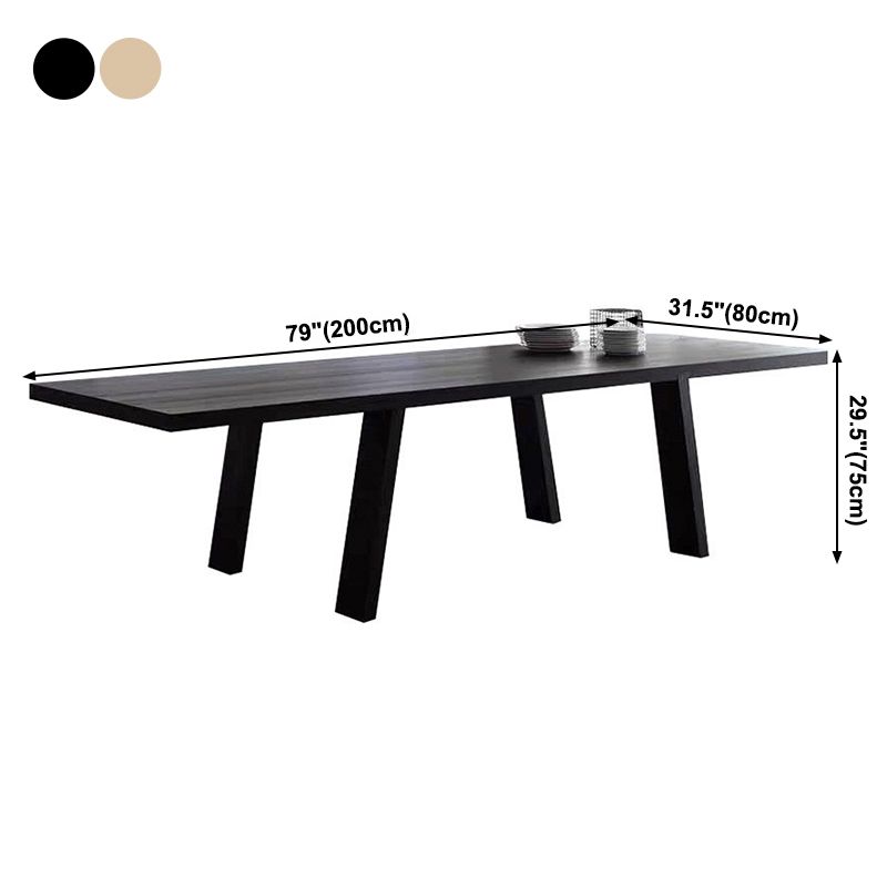 Solid Wood Industrial Rectangular Dining Table Wood Top Table with Legs Clearhalo ' dining_table' 'Dining Tables & Seating' 'Dining Tables' 'furn' 'furn_dining_table' 'Furniture' 'furniture_dining_table' 'Kitchen & Dining Furniture' 'kitchen&dining_furn' 'kitchen' 'kitchen_dining_table' 1200x1200_fdf9f9b5-7aeb-4dfd-8214-46a33dc78f29