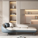 Modern Upholstered Chaise Lounge Leather Chaise with Left-Arm for Bedroom and Living Room Clearhalo 'Chairs & Seating' 'Chaise Lounge' 'chaise_lounge' 'furn' 'furn_chaise_lounge' 'Furniture' 'Living Room Furniture' 1200x1200_fdfa6a65-7fed-4045-ab56-de91a89a114b