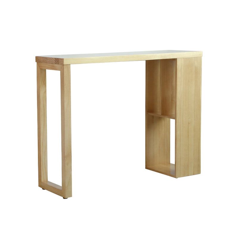 Massivholzstangen -Tisch -Set 1/2/3 Stücke Rechteckiger Stangenhocker und Tischsatz