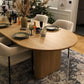 MODERNA DESK OFFAD OVAL OVAL MODERNA STRASSIONE con 2 gambe per la casa