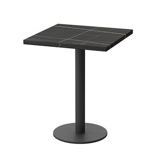 Industrial Sintered Stone Top Dinner Room Kitchen Table Metal Base Table for Dining Room