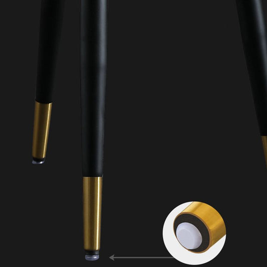 Indoor Scandinavian Side Chair Metal Upholstered Wingback Dining Room Chair Clearhalo ' kitchen&dining_furn' 'Dining Chairs' 'Dining Tables & Seating' 'dining_chair' 'furn' 'furn_dining_chair' 'Furniture' 'furniture_dining_chair' 'Kitchen & Dining Furniture' 'kitchen' 1200x1200_fdfd418a-17ae-4479-86b1-37e14a75c1f7